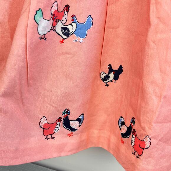 Petit Peony Peach Pink Chicken Scallop Sun Dress 5T NWT - Picture 4 of 9